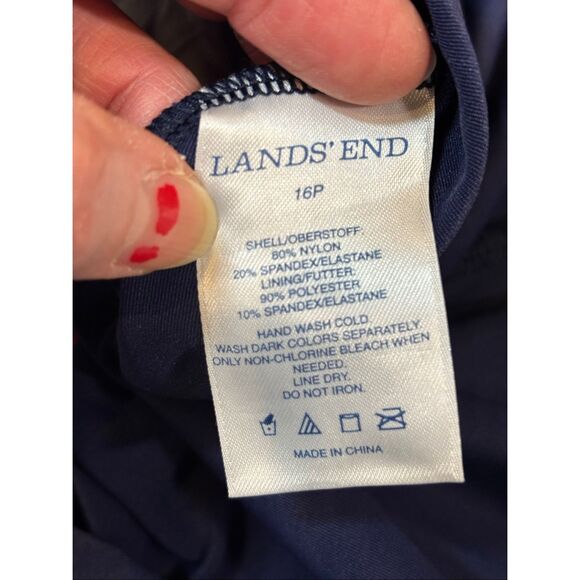 Lands’ End ladies dress swimsuit top size 16P - Picture 12 of 13